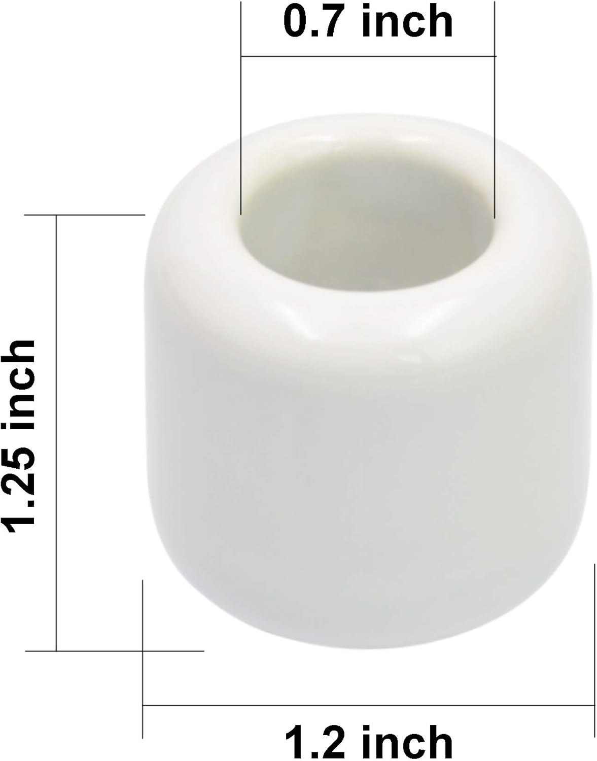 Modern White Ceramic Taper Candle Holders